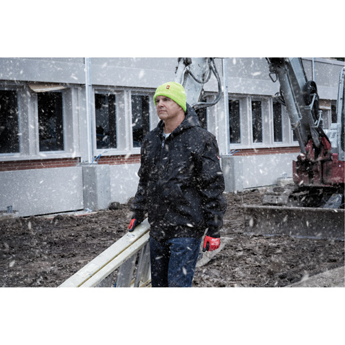 Tuque &agrave; revers haute visibilit&eacute;, Taille unique, Vert Ottawa Fastener Supply