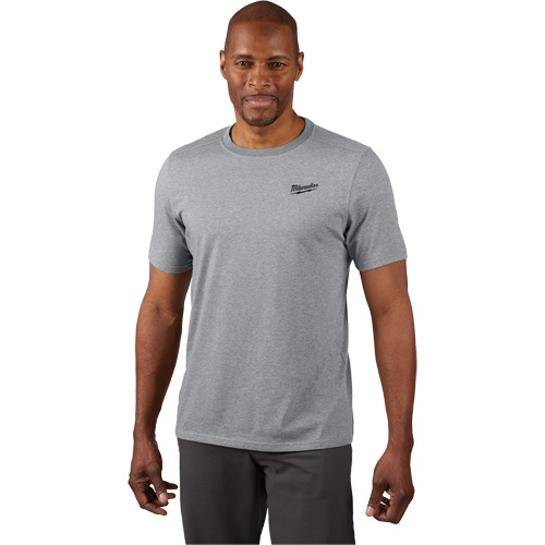 T-shirt de travail hybride, Hommes, Petit, Gris Ottawa Fastener Supply