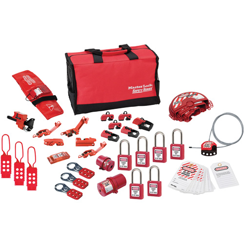 Premier Lockout Kit with Zenex Thermoplastic Locks, Electrical/Valve Kit, 34 Components Ottawa Fastener Supply