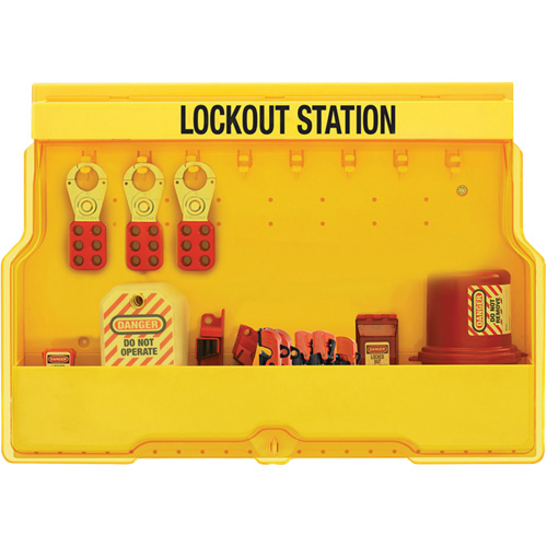 Premier Electrical Lockout Station, None Padlocks, 16 Padlock Capacity, Padlocks Not Included Ottawa Fastener Supply