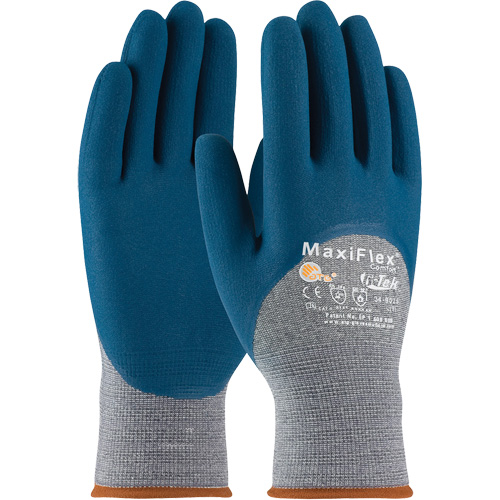 Gants en tricot sans couture ATG MaxiFlex Comfort, Grand, R&ecirc;vetement Nitrile, Calibre 15, Enveloppe en Nylon Ottawa Fastener Supply