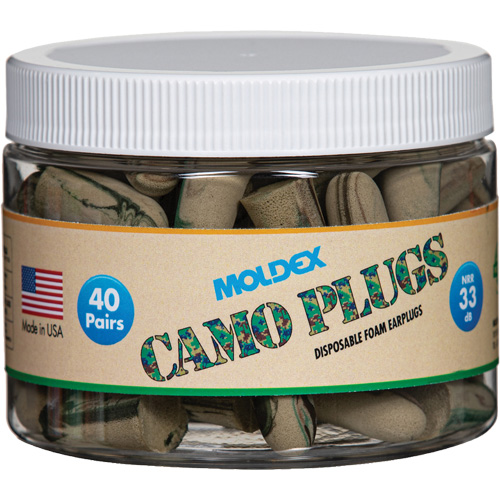 Camo Earplugs, Bulk - Canister Ottawa Fastener Supply