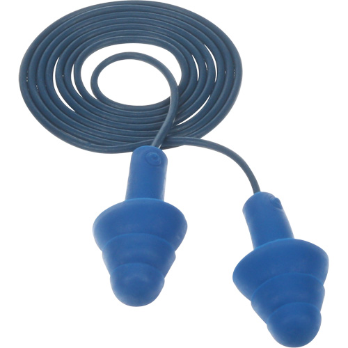 Bouchons d'oreilles pr&eacute;moul&eacute;s E-A-R Ultrafit , Avec cordon, Taille unique, Vrac - Sac en poly, NRR dB NRR 25 dB Ottawa Fastener Supply