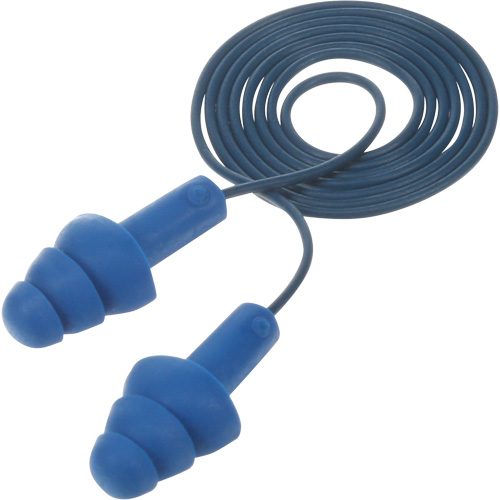 Bouchons d'oreilles pr&eacute;moul&eacute;s E-A-R Ultrafit , Avec cordon, Taille unique, Vrac - Sac en poly, NRR dB NRR 25 dB Ottawa Fastener Supply