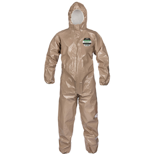 Coveralls, ChemMax 4 Plus, Large, Brown Ottawa Fastener Supply
