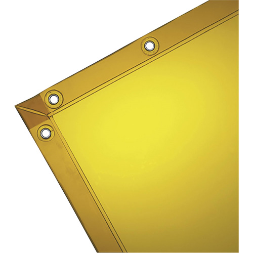Rideau pour soudure, 72" x 72", Transparence &eacute;lev&eacute;, Jaune Ottawa Fastener Supply