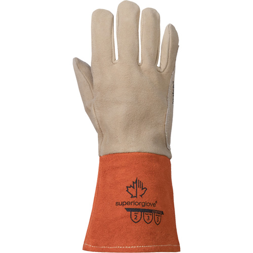 Gants de soudage TIG, Cuir fleur de daim, Taille Moyen Ottawa Fastener Supply