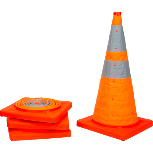 C&ocirc;ne de signalisation repliable, 28" h, Orange Ottawa Fastener Supply