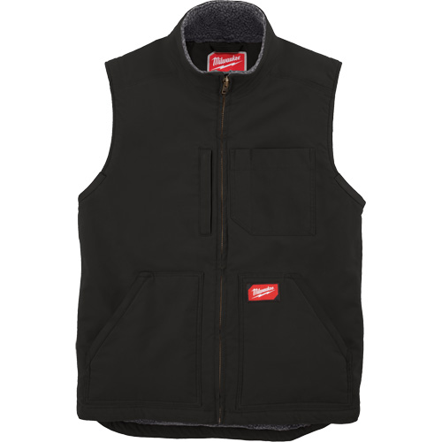 Heavy-Duty Sherpa-Lined Vest, Men's, Small, Black Ottawa Fastener Supply