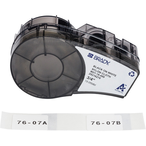 Aggressive Adhesive Multi-Purpose Labels with Ribbon, Black Ottawa Fastener Supply