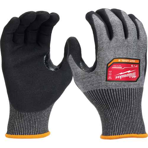High-Dexterity Dipped Gloves, Size Small, 18 Gauge, Nitrile Coated, Nylon/Polyethylene/Tungsten Shell, ASTM ANSI Level A8/EN 388 Level F Ottawa Fastener Supply