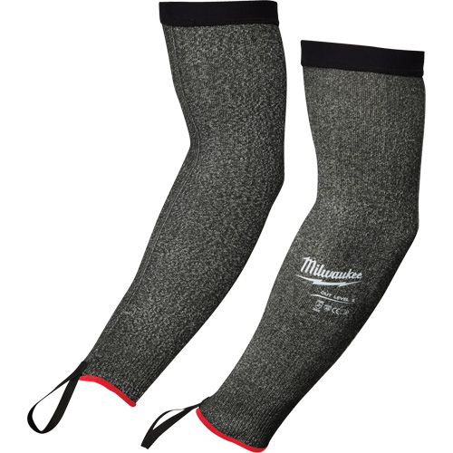 Manches de protection, Poly&eacute;thyl&egrave;ne, 16", ANSI/ISEA 105 niveau 5/EN 388 niveau E, Gris Ottawa Fastener Supply