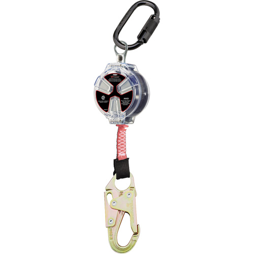 Dynamic Small Snap Hook Self-Retracting Lifeline, 6', Polyester, Swivel Ottawa Fastener Supply