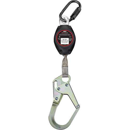 Dynamic Medium Snap Hook Self-Retracting Lifeline, 7', Polyester, Swivel Ottawa Fastener Supply