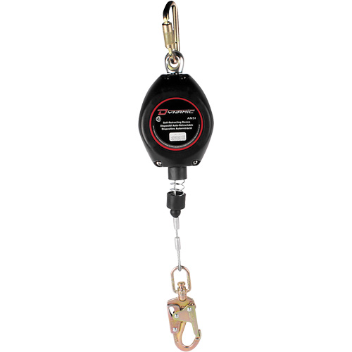 Dynamic Self-Retracting Lifeline, 20', Galvanized Steel, Swivel Ottawa Fastener Supply