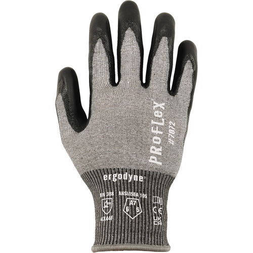 Proflex 7072 Cut-Resistant Gloves, Size Small, 18 Gauge, Nitrile Coated, HPPE/Tungsten Shell, ASTM ANSI Level A7/EN 388 Level F Ottawa Fastener Supply
