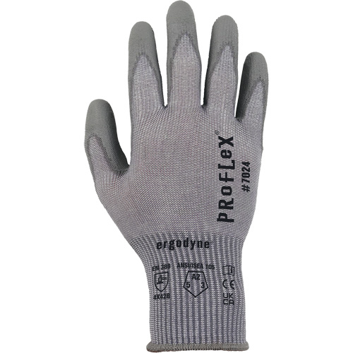 ProFlex 7024 Cut-Resistant Gloves, Size Small, 13 Gauge, Polyurethane Coated, Polyester/HPPE/Spandex Shell, ASTM ANSI Level A2/EN 388 Level B Ottawa Fastener Supply