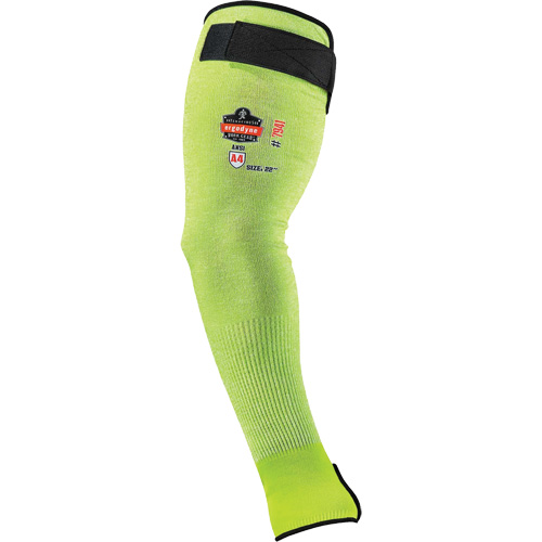 ProFlex 7941-PR Cut-Resistant Protective Arm Sleeve, TenaLux, 22", ASTM ANSI Level A4/EN 388 Level D, High Visibility Lime Ottawa Fastener Supply