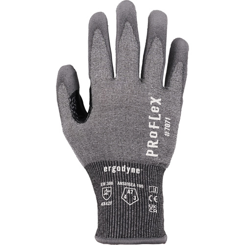 ProFlex 7071 PU Coated Cut-Resistant Gloves, Size Small, 18 Gauge, Polyurethane Coated, HPPE/Tungsten Shell, ASTM ANSI Level A7/EN 388 Level F Ottawa Fastener Supply