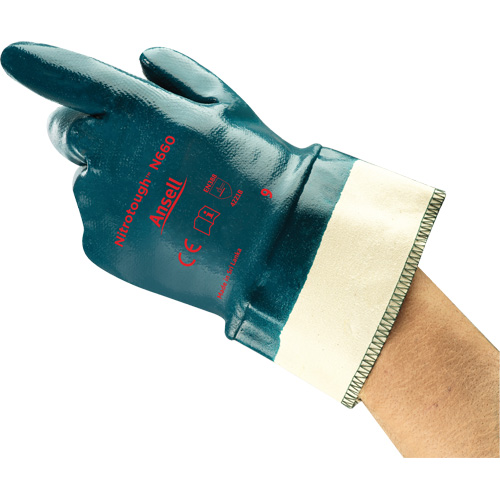 Gants Nitrotough N660, 8, R&ecirc;vetement Nitrile, Enveloppe en Coton Ottawa Fastener Supply