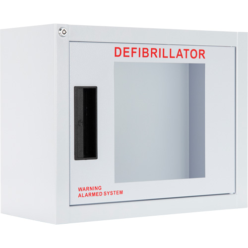 Armoire compacte standard pour DEA avec alarme, Philips/Defibtech/Heartsine Pour, Non m&eacute;dical Ottawa Fastener Supply
