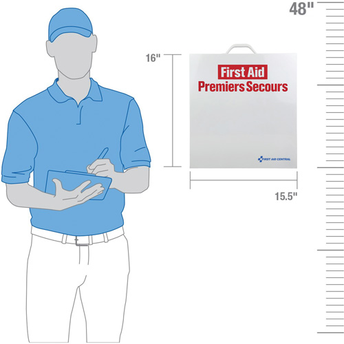 SmartCompliance&reg; First Aid Cabinet, Meets CSA Z1220-17 Type 2 Low-Risk Environment, Small (2-25 Workers) Ottawa Fastener Supply