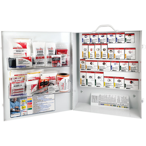 SmartCompliance&reg;  First Aid Cabinet, Meets CSA Z1220-17 Type 3 High-Risk Environment, Medium (26-50 Workers) Ottawa Fastener Supply