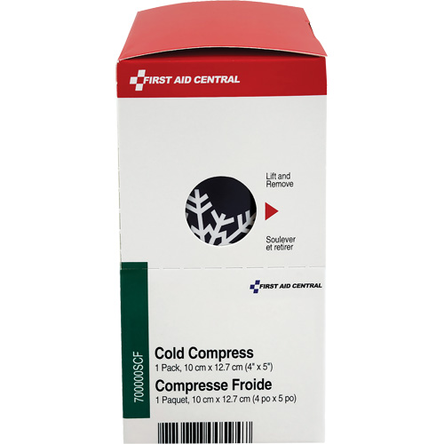 SmartCompliance&reg; Refill Instant Compress, Cold, Single Use, 4" x 5" Ottawa Fastener Supply