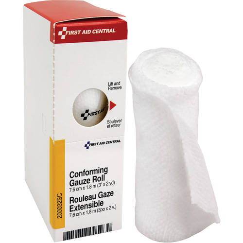 Recharge de bandage en gaze &eacute;tirable et conforme SmartCompliance, Rouleau, 6' lo x 3" la, St&eacute;rile, Dispositif m&eacute;dical Classe 1 Ottawa Fastener Supply