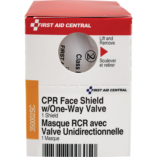 SmartCompliance&reg; Refill CPR Faceshield with One-Way Valve, Single Use Faceshield, Class 2 Ottawa Fastener Supply