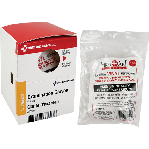 Recharge de gants d'examen SmartCompliance, Vinyle, Sans poudre, Transparent, Classe 2 Ottawa Fastener Supply