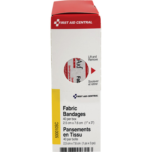 Recharge de bandages adh&eacute;sifs SmartCompliance, Rectangulaire/carr&eacute;e, 3", Tissu, Non st&eacute;rile Ottawa Fastener Supply