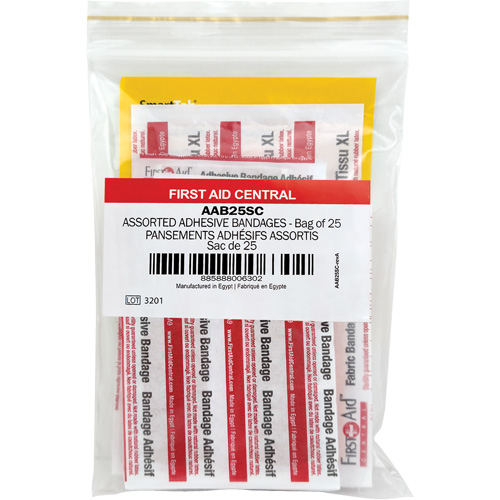 SmartCompliance&reg; Refill Adhesive Bandages, Assorted, Fabric/Plastic, Non-Sterile Ottawa Fastener Supply
