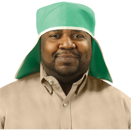 Weldlite Welding Cap With Neck Drape, One Size, Green Ottawa Fastener Supply