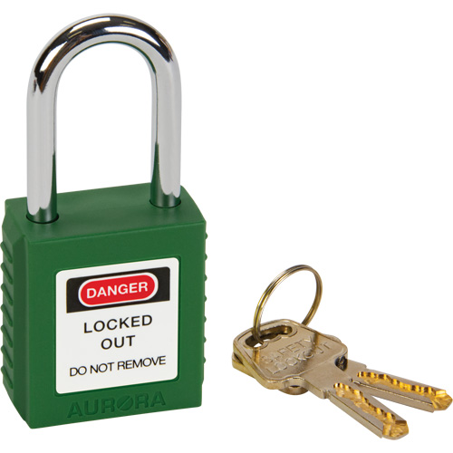 Lock for Lockouts, Safety Padlock, Keyed Different, Thermoplastic, 1-1/2" Width Ottawa Fastener Supply