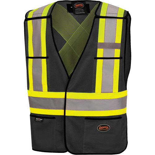 6927BK Veste de s&eacute;curit&eacute; d&eacute;tachable, Noir, Polyester Ottawa Fastener Supply