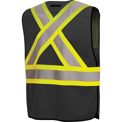 6927BK Veste de s&eacute;curit&eacute; d&eacute;tachable, Noir, Polyester Ottawa Fastener Supply