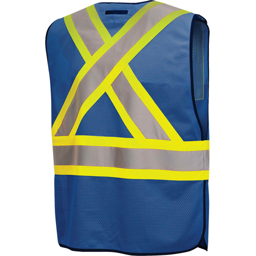 6927RB Tear-Away Safety Vest, Royal Blue, Polyester Ottawa Fastener Supply