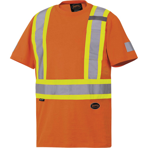 6978 Safety T-Shirt, Cotton, Small, Orange Ottawa Fastener Supply