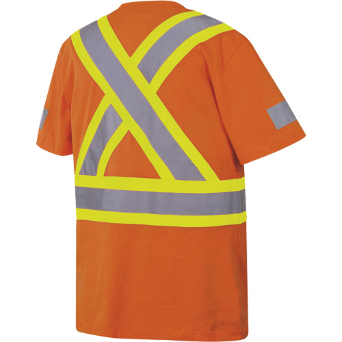 6978 Safety T-Shirt, Cotton, Small, Orange Ottawa Fastener Supply