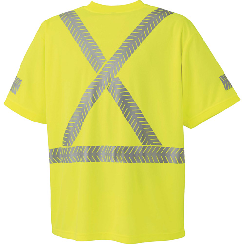 6901 Ultra-Cool Ultra-Breathable Safety T-Shirt, Medium, High Visibility Lime-Yellow Ottawa Fastener Supply