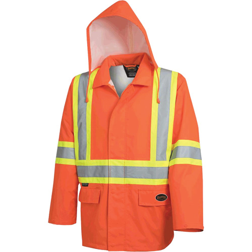 5626 Veste de s&eacute;curit&eacute; The Rock 300D imperm&eacute;able, Polyester, Orange haute visibilit&eacute;, Moyen Ottawa Fastener Supply