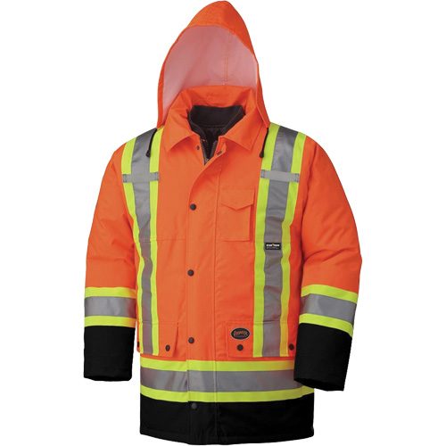 5020BB Waterproof 7-in-1 Safety Parka, High Visibility Orange, 2X-Large Ottawa Fastener Supply