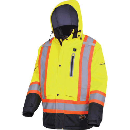 5408 Veste imperm&eacute;able &agrave; isolation thermique, Hommes, Petit, Jaune lime haute visibilit&eacute; Ottawa Fastener Supply