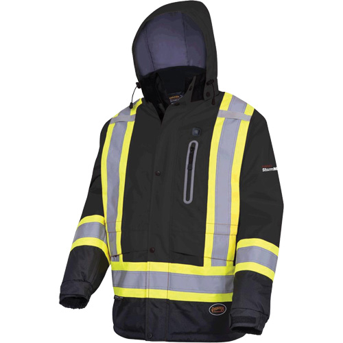 5409 Veste imperm&eacute;able &agrave; isolation thermique, Hommes, Petit, Noir Ottawa Fastener Supply