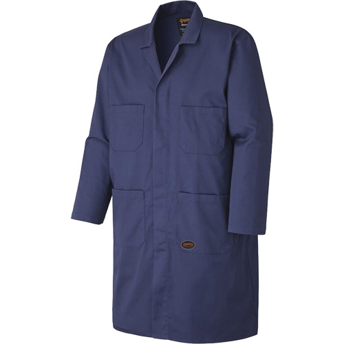 512 Shop Coat, Poly-Cotton, Small, Navy Blue Ottawa Fastener Supply
