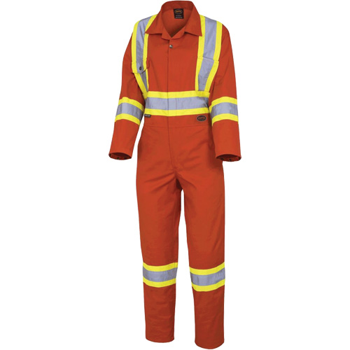 5514W Women's Safety Coveralls, X-Small, High Visibility Orange Ottawa Fastener Supply