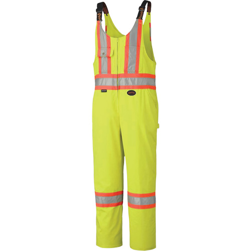 6616 Overalls, Poly-Cotton, 36, High Visibility Lime-Yellow Ottawa Fastener Supply