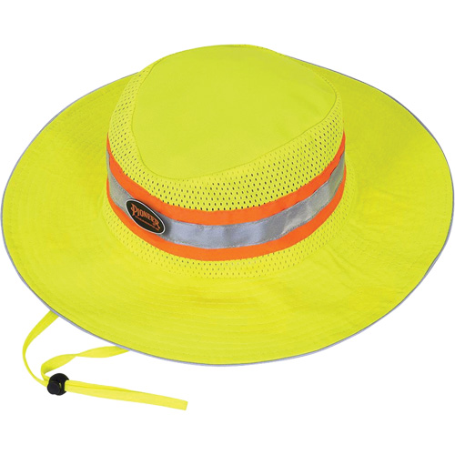 279 Chapeau de garde forestier avec sangle, Jaune lime haute visibilit&eacute;, Polyester Ottawa Fastener Supply