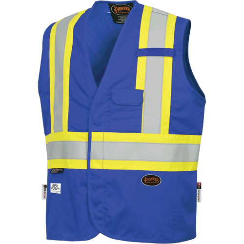 7730 FR-Tech&reg; Flame-Resistant Arc Safety Vest, Small, Royal Blue, 10 cal/cm² Ottawa Fastener Supply